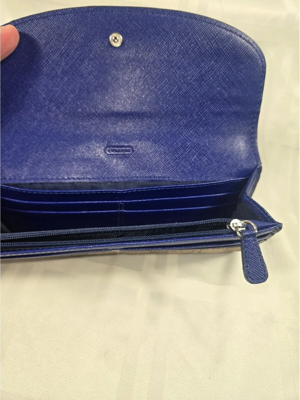 Beautiful Coach Peyton Signature Slim Envelope Wallet Khaki